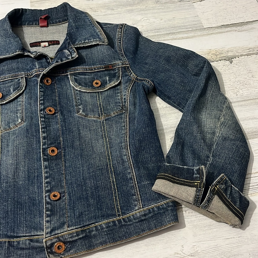 AG Adriano Goldschmied the Alamo Denim Jacket Size Medium - Picture 3 of 13